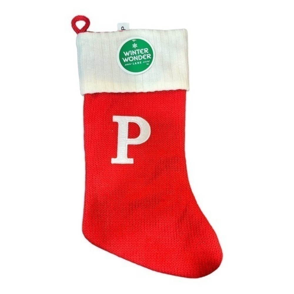 Winter Wonder Lane Monogram Stocking